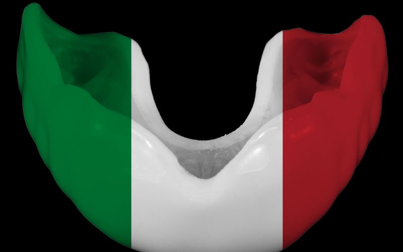 Paradenti bandiera italiana
